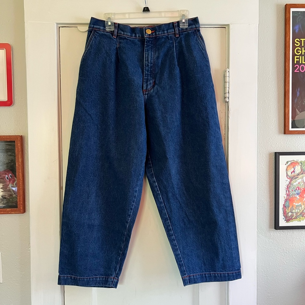 Big Bud Press Blue Denim Trouser Petite Medium
